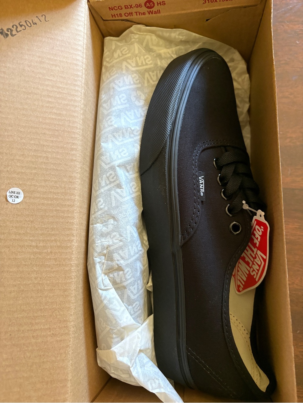 Vans Black Low-Top Canvas Sneakers